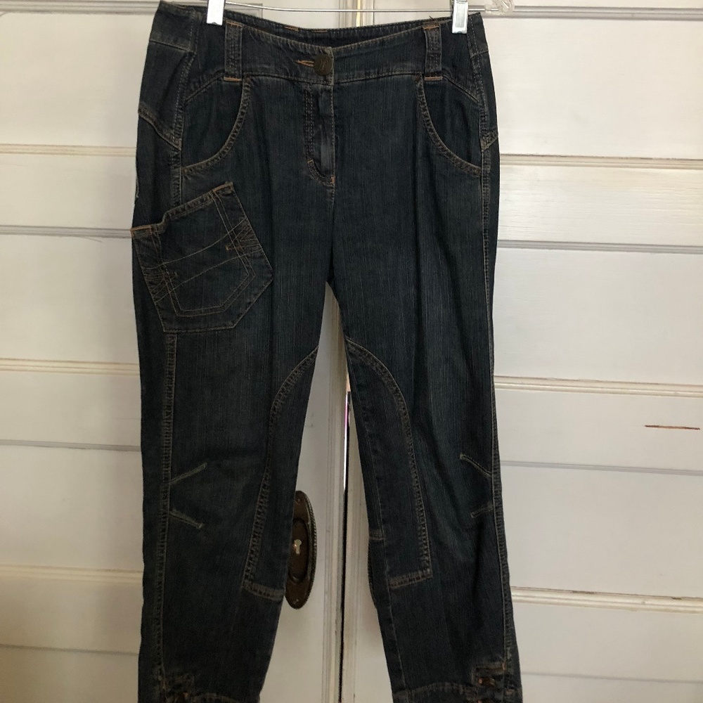 Laurel Jeans by Escada equestrian accents Ger 36